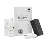 Musterring Lederpflegeset mit UV-Schutz – Lederreiniger & Lederpflegelotion für Ledermöbel ab 2 Jahren - Schutz vor Ausbleichen & Austrocknen - Lederpflege-Set für Sofas, Sessel & Glattleder