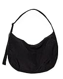 BAGGU Große Nylon-Halbmond-Tasche, Schwarz