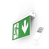 VGTECH Dauerlicht LED Notleuchte Notbeleuchtung Exit Notausgang Fluchtwegleuchte Notlicht Fluchtweg EXIT IP42 drehbar