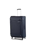 Samsonite Base Boost - Weichgepäck Koffer 78 cm Groß - Trolley Koffer mit 4 Rollen, TSA-Schloss, Leicht & Erweiterbar - 105 L - 3.1 kg - Blau (Navy Blue)