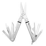 Leatherman Micra - Edelstahl-Schlüsselanhänger Multi-Tool mit Federschere und 9 Werkzeugen - Edelstahl
