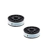 FixedByU 2er Pack Ersatzspule für Elektro-Rasentrimmer Ersatzspulen | Passend für Florabest FRT 430, FRT 450 A1/B2 | Grizzly Tools ERT 450/8, ERT 530 R/RS | Hanseatic ERT 530 Set