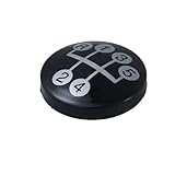 KYUBNUI 5-Gang-Schaltknauf-Abzeichen-Emblem-Kappenabdeckung für Opel Astra F 1991 1992 1993 1994 1995 1996 1997 1998