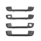 YUCKMZ Außentürgriff Abdeckung mit Gummidichtungen 4stk für Fahrertür Beifahrertür Hinteretür Kompatibel mit BMW 3er 5er 7er E36 E34 E32 51218122441 51218122442