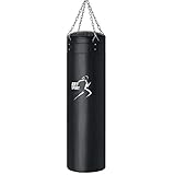 ArtSport Boxsack Set 30 kg gefüllt, Box Set mit 4-Punkt-Stahlkette & Karabinerhaken für Erwachsene, Sandsack hängend 120 cm für Boxen & Kickboxen