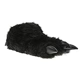 SAMs Unisex Tierhausschuhe Monsterkralle, schwarz, 46/47, TH-MK