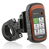 Wicked Chili Fahrrad, Roller, Lenker-Halterung kompatibel mit Garmin eTrex, Dakota, Oregon, Approach, Astro, GPSMAP (passgenau, QuickFix, Made in Germany, mit Halteschale) schwarz