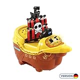 VTech Tut Tut Baby Badewelt - Piratenschiff – Interaktives Badespielzeug mit Musik, Geräuschen und Lichtern – Für Kinder von 1-5 Jahren