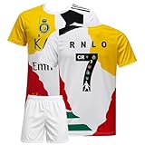 IHIMI Star Nr.7 Fan Trikot Kinder Set – Spezielles Fußball Outfit mit Shorts – Inspiriert von Karriere Teams Design – Komfort Stil 152