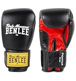 BENLEE Boxhandschuhe aus Leder Fighter, Black/Red, 16 oz