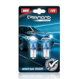 H6W 12V 6W Xenon Look Effekt 2-er SET Autolampen Glühlampe Fahrzeuglampe Kennzeichenbeleuchtung Bremsleuchte Parkleuchte White Vision Weiß Halogen Birne Hecklicht Parklicht Standlicht E-geprüft BAX9s