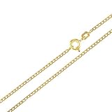 Generisch Echtgold 8 kt 333 Gold Goldkette Panzerkette Halskette Kette Collier Schmuck verschiedene Breiten und Längen (36.00, Breite 1,6 mm)