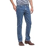 Lee Herren Brooklyn Straight Jeans,Mid Stonewash,34W / 30L