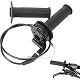 1 Paar gasgriff,Motorrad Lenkergriffe 7/8" 22mm,schnellgasgriff,Gasgriff Motorrad Lenkergriffe Mit Kabel,für 50cc 90cc 110cc 125cc 140cc 150cc 200cc 250cc Pitbike Dirtbik
