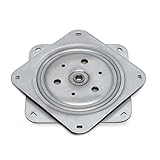 Emuca - 360 Grad drehbare Unterlage/Basis für Möbel/Fernseher/Monitor, Verzinkt, Stahl