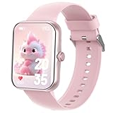 Alutoria Smartwatch für Kinder, Sport Fitness Telefonuhr, 1,83 Zoll HD-Touchscreen, Benachrichtigungen Nachrichten, Fitness-Tracker für Jungen, Mädchen und Teenager, Glänzendes Rosa