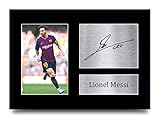 HWC Trading Lionel Messi A4 Ungerahmt Signiert Gedruckt Autogramme Bild Druck-Fotoanzeige Geschenk Für Barcelona Fußball Fans