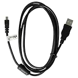 vhbw USB Kabel Datenkabel (Standard-USB Typ A) 150cm kompatibel mit Samsung L700s, L77, NX10, NX100, NX11, NX5, S1050, S1060, S1070, S630, S73 Kamera