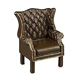 Reutter Porzellan Chippendale Sessel, Miniatur, Weiß, Holz, Wohnzimmer, Entspannen