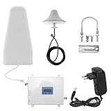 Geevorks Verstärker für Mobiltelefone 2G 3G 4G LTE Signalverstärker 900 1800 2100 MHz Intelligenter Repeater-Set für Wand- und Mala-Abdeckung
