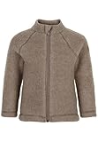 Mikk-line Walkjacke 74 Melange Denver | Oeko-TEX Standard 100 | Babyjacke mit Reißverschluss für Baby und Kinder | 100% Mulesing-Frei Merinowolle | Für Mädchen und Jungen | Umkehrbare Bündchen
