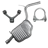POLMOstrow Auspuff Endtopf für Audi A4 B6 1.8 T Stufenheck, Kombi Avant, Cabrio 2000-12.2004