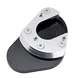 H2Racing Silber Motorrad Seitenständer Unterstützung Fuß-Verbreiterung Ständer Pad für K-T-M 690 Enduro/Supermoto/SM/SMC/SMR/Duke 2007-2014 990 Adventure/R/S/LC8,950 Adventure/LC8,Super Enduro/SM
