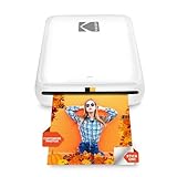 KODAK Step Sofort-Smartphone-Fotodrucker - Tragbarer Mini-Farb-Mobilfotodrucker - Zink 2x3” Klebefotos - Bluetooth-kompatibel mit iOS- & Android-Geräten - Spaßige Bearbeitungs-App - Weiß