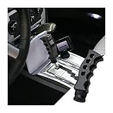 JNNJ Automatischer Messergriff Schaltknauf, Aluminiumlegierung Auto-Schaltknauf mit Adapterschrauben und Schraubenschlüssel, Schaltknauf des Harzmessergriffs für Die(Schwarz)