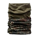 BWuM Multifunktionstuch mit Fleece Winter, Farbe:Flecktarn
