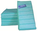 Aqua CLEAN Microfaser Reinigungstücher mit Kraftstreifen 10-TLG. (Grün)
