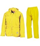 Result Herren Heavyweight Waterproof Jacket & Trouser Set Regenmantel, Fluoreszierendes gelb, L