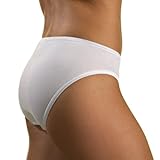 HERMKO 1031 5er Pack Damen Midi-Slip aus 100% Bio-Baumwolle, Farbe:weiß, Größe:40/42 (M)