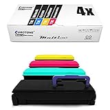 4X Eurotone Toner für Kyocera Ecosys P 7035 CDN ersetzt TK-570 Schwarz Blau Rot Gelb