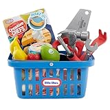 little tikes Creative Chefs Shopping Basket– Einkaufskorb für Rollenspiele, Leicht zu Tragendes Spielzeug, Geeignet für Jungen und Mädchen ab 18 Monaten