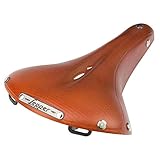 Lepper Unisex – Erwachsene Tourer Authentic Line Sattel, Honig, One Size