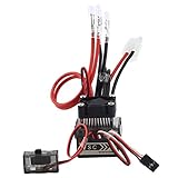 Sharplace 320A 7.2V-16V Brushed ESC Speed Control für 1/10 RC Auto/RC Boot, Elektronischer Geschwindigkeitsregler Mit Kühlkörper