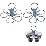 2er Set Faltbarer Becherhalter mit Griff – Getränkehalter, kompakt & platzsparend – Ideal für Camping, Festival, Zuhause – Robuster Becherträger für Kaffee, Bier & Softdrinks