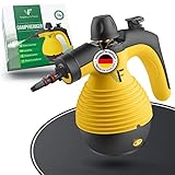 Neighbour's Friend® Dampfreiniger Handgerät mit vielen Aufsätzen 350ml Tank I Leistungsstarker Handdampfreiniger 3,5 Bar I Dampf Gerät Fenster mit Dampfregulierung