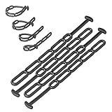 4X Gummi Spannring Gummistroppe fünfstufig 355x25mm Spanngummi Stroppe verstellbar für Anhängerplanen