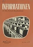 Informationen für den Fernseh-Kundendienst (Heft Nr. 1 / Mai 1956)