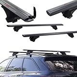 RIDIGO Dachträger für BMW 5er F11 Touring 2010-2016 mit geschlossener (integrierter) Dachreling Black