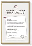 walther design Bilderrahmen gold 21 x 29,7 cm (DIN A4) New Lifestyle Kunststoffrahmen KV130G