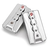 Volein TSA Gepäckschloss 2 Stück Zahlenschloss Kofferschlösser 3-Stellig Kombinationsschlösser Zahlencode für Koffer(Stil-B)