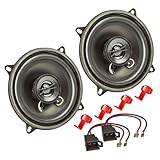 tomzz Audio 4045-008 TA13.0-Pro Lautsprecher Einbauset kompatibel mit Renault Clio Scenic Megane Laguna 130mm Koaxial System