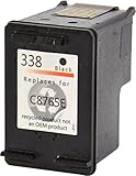 Bubprint Kompatibel Druckerpatrone als Ersatz für HP 338 HP338 für Deskjet 5740 6500 9800 Officejet 100 150 Mobile K7100 H470 Photosmart C3100 8050 8450 Schwarz