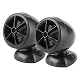 TARSHYRY Hochtöner -Lautsprecher, 1200W 12V mit Starken Sound -Hochtöner Hochtönern für das Fahrzeug Audiosystem (Black)