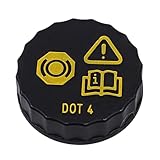 Gwtdtoad Deckel Für Bremsflüssigkeit,Staubdichte Doppelschicht | Motorrad Bremsflüssigkeitsdeckel,Für PKW Motorräder Industriefahrzeuge System Reparatur Wartung Service Zuhause Garten