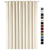 Gardine XXL Dekoschal Blickdicht Verdunkelungsgardine Thermogardine HxB 245x275 cm Kälte- und Wärmeisolierung …auspacken, aufhängen, fertig! Vorhang Typ139 (Creme)