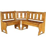 k koma Eckbank aus massivem Kiefernholz – Neu, in Eiche Farbe, 140 x 160 cm